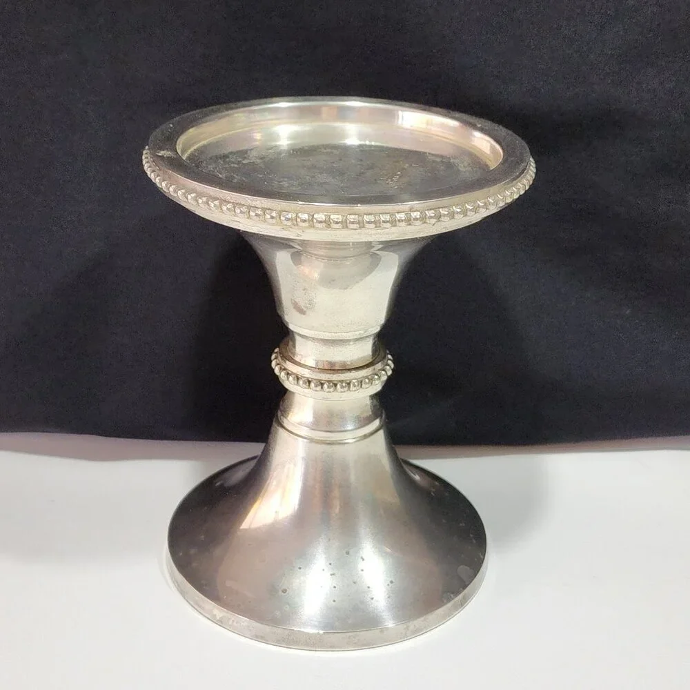 Pottery Barn Weighted Silver 3